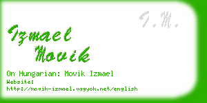 izmael movik business card